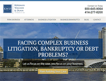 Tablet Screenshot of kwdlaw.com